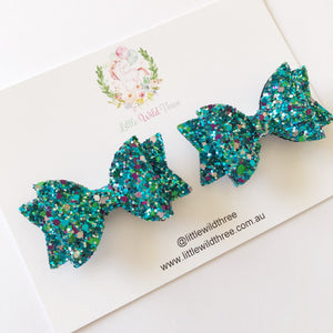 Mermaid Glitter Dolly Pig Tail Set