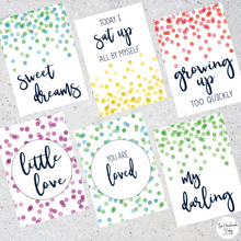 Load image into Gallery viewer, Rainbow Confetti Baby Milestone Cards
