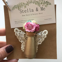 Load image into Gallery viewer, Gold Angel Peg Doll
