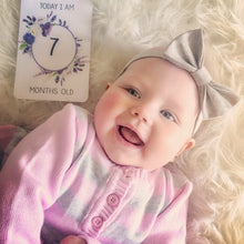 Load image into Gallery viewer, Purple Floral Baby Milestone Cards
