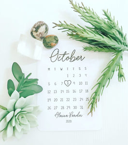 Pregnancy Due Date Announcement Cards
