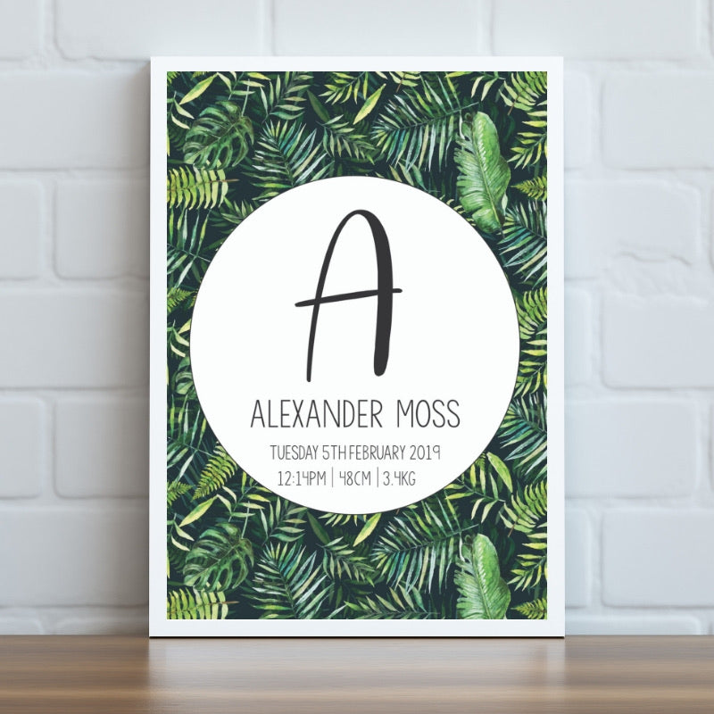 Tropical Personalised Print