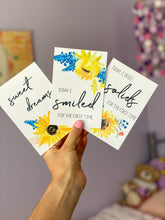 Load image into Gallery viewer, Sunflower Baby Milestone Cards
