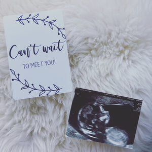 Black and White Pregnancy Milestone Cards