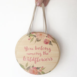 Wildflower Wooden Plaque