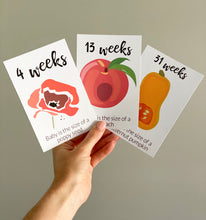 Load image into Gallery viewer, Pregnancy Cards - Week by week
