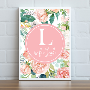 L is for Leah... Personalised Print
