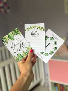 Tropical Baby Milestone Cards