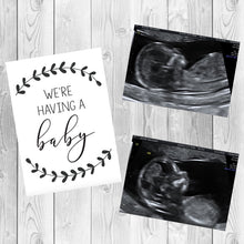 Load image into Gallery viewer, Black and White Pregnancy Milestone Cards
