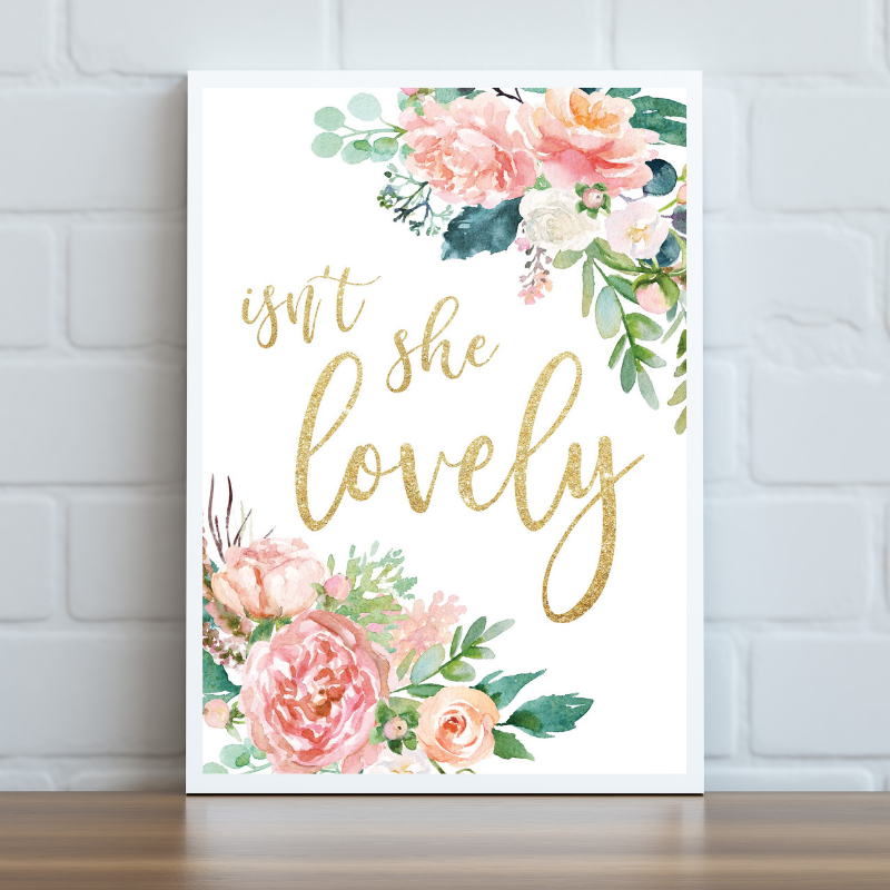 Isn't She Lovely Print